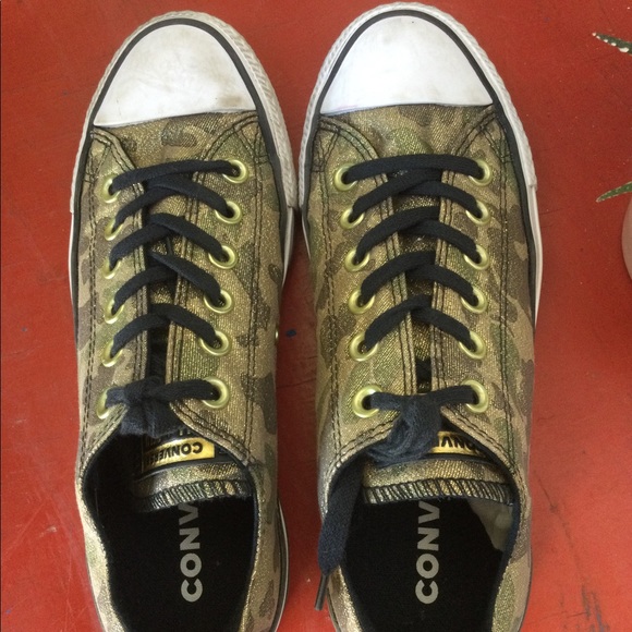 Converse All Star Women's Gold Sparkly Camouflage - Picture 5 of 8